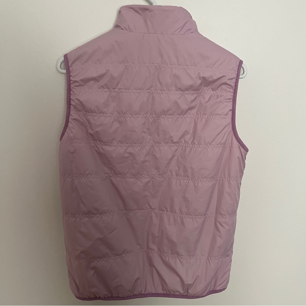 Athleta Girl Reversible So Toasty Sherpa Vest Light Purple size L/12 *L6 - Picture 4 of 5